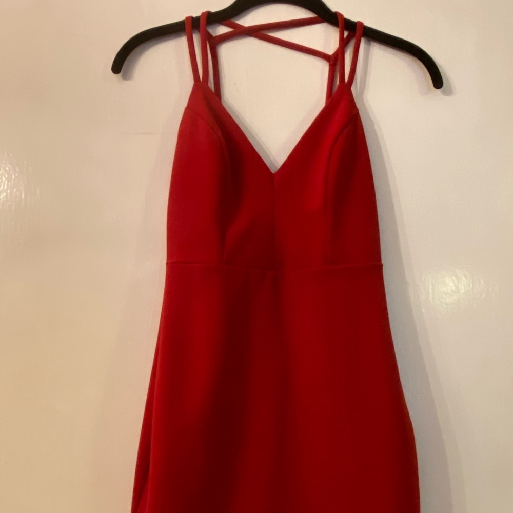 Lulu’s Red Strappy Bodycon Dress